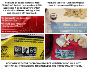 Popcorn bag labels