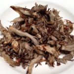 Pan fried maitake mushrooms