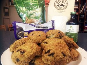 chocolate chip flax cookies with ingredients