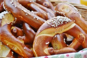 pretzels with salted tops